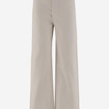 PANTALONI IN COTONE STRETCH 19303WUHRSWL VINTAGE WHITE RE/DONE 