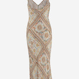 ABITO LUNGO IN VISCOSA CON STAMPA FANTASIA 80PAO925 NS779774 JUST CAVALLI 