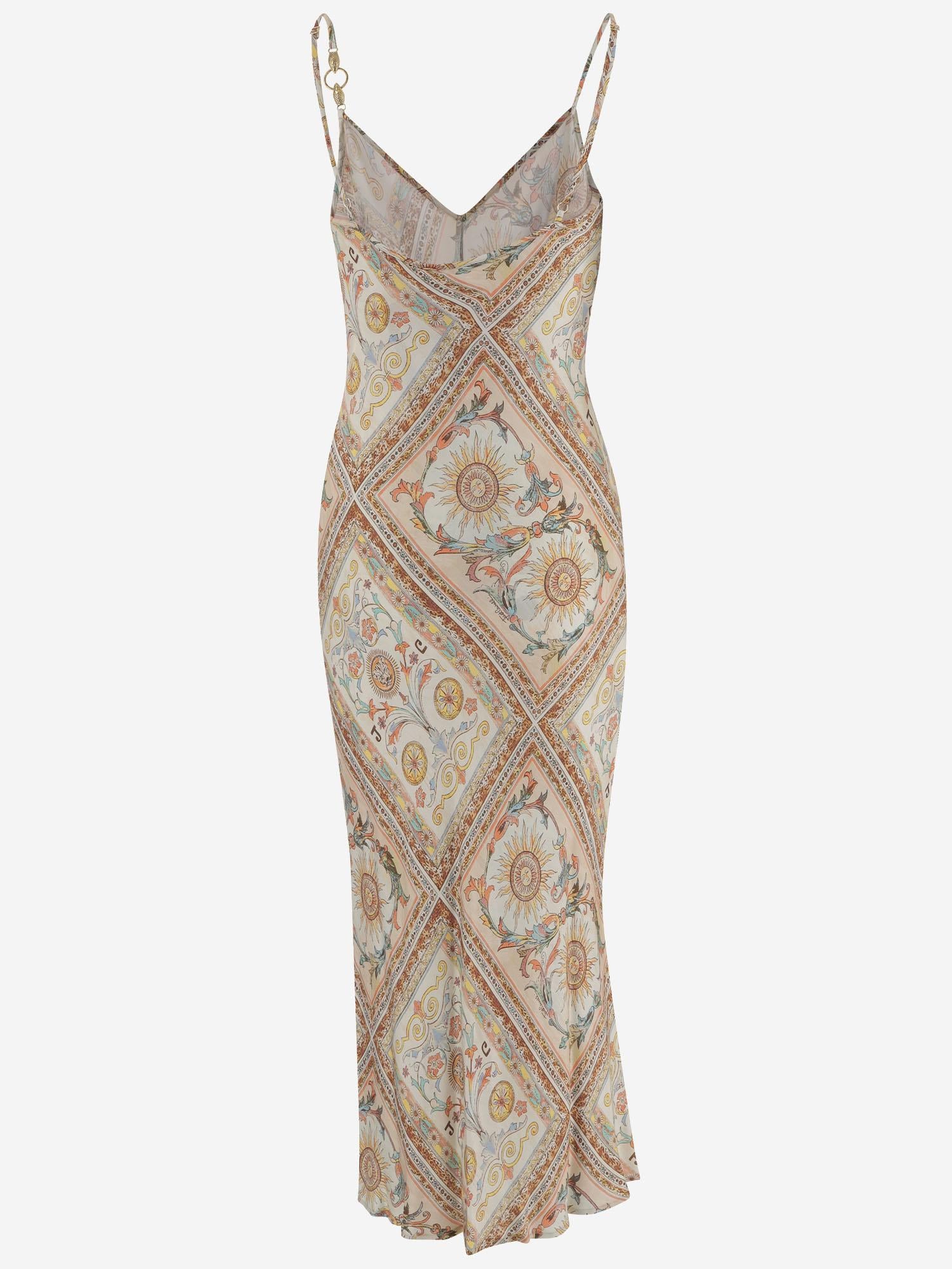 ABITO LUNGO IN VISCOSA CON STAMPA FANTASIA 80PAO925 NS779774 JUST CAVALLI 