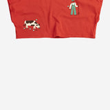 T-SHIRT CORTA IN COTONE CON LOGO B126AC024 RED BOBO CHOSES KIDS 