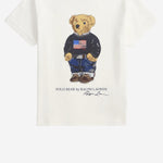T-SHIRT IN COTONE CON STAMPA POLO BEAR 322P00508 001 POLO RALPH LAUREN KIDS 