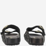 SANDALI ARIZONA Rivet IN SUEDE 1027855 BLACK BIRKENSTOCK 