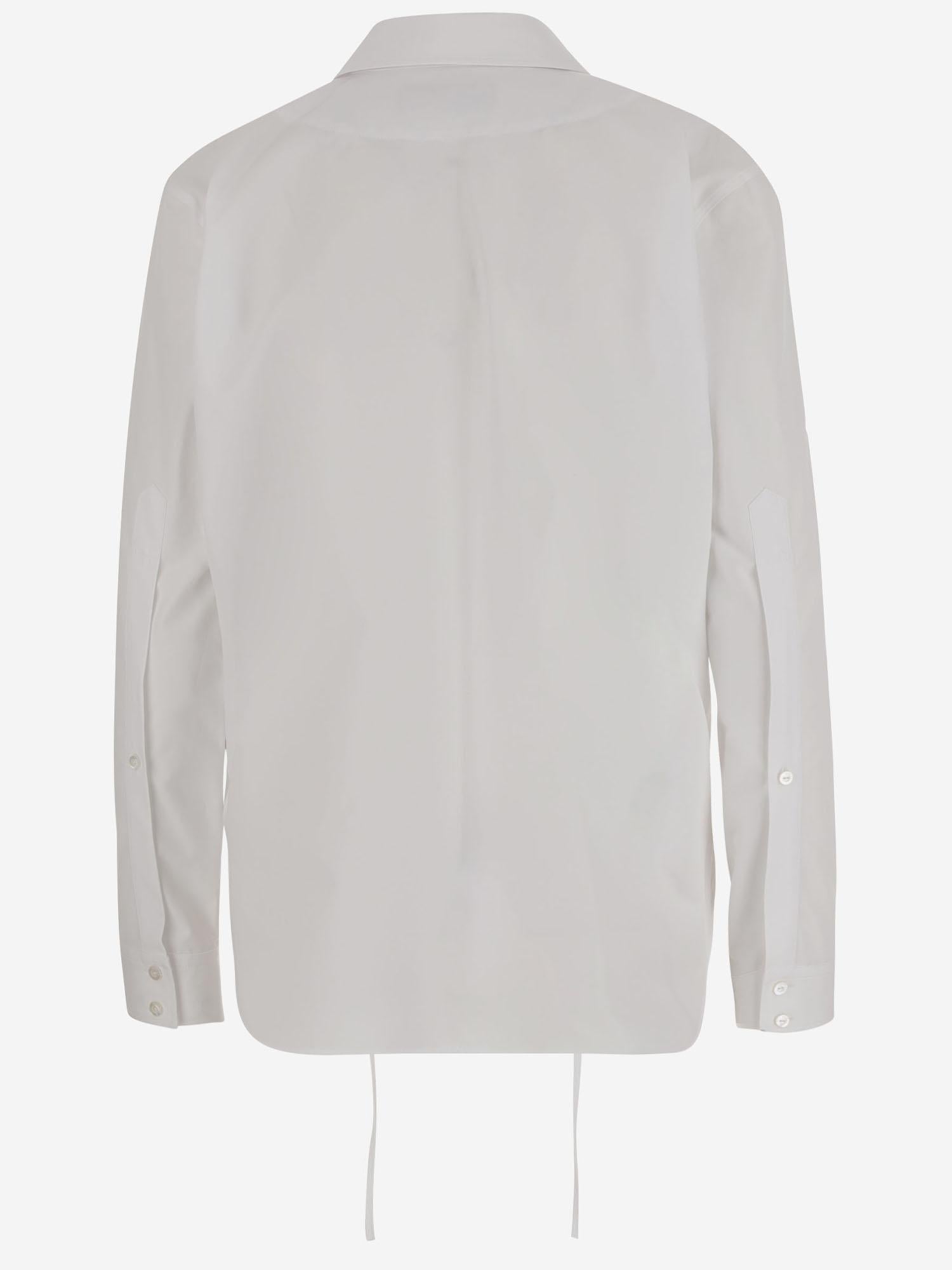 CAMICIA IN POPELINE DI COTONE CON MORSETTO 831912 Z8B2P9000 GUCCI 