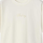T-SHIRT IN COTONE CON LOGO 8119080 CHALK BURBERRY 