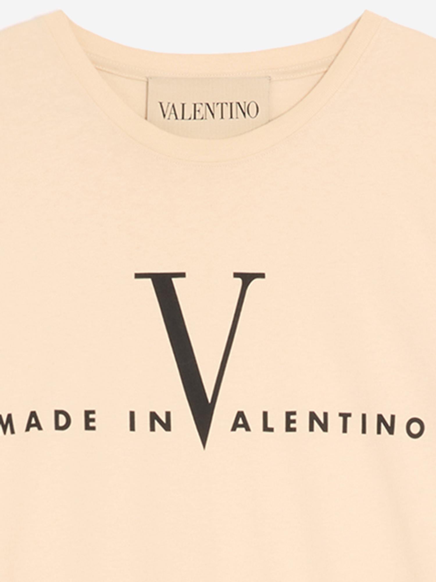 T-SHIRT IN COTONE CON LOGO 8V3MG16P BAQQT3 VALENTINO 