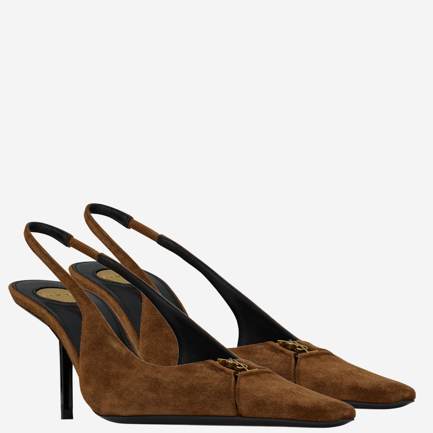 DÉCOLLETÉ APERTE SUL RETRO BABYLONE BRETEUIL IN SUEDE 858966 AAG022319 SAINT LAURENT 