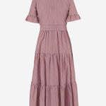 ABITO IN COTONE A RIGHE CON COLLO ARRICCIATO 4394 48510008 F.IT 