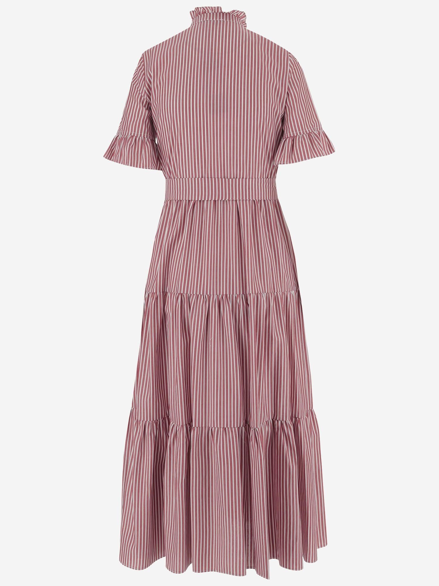 ABITO IN COTONE A RIGHE CON COLLO ARRICCIATO 4394 48510008 F.IT 