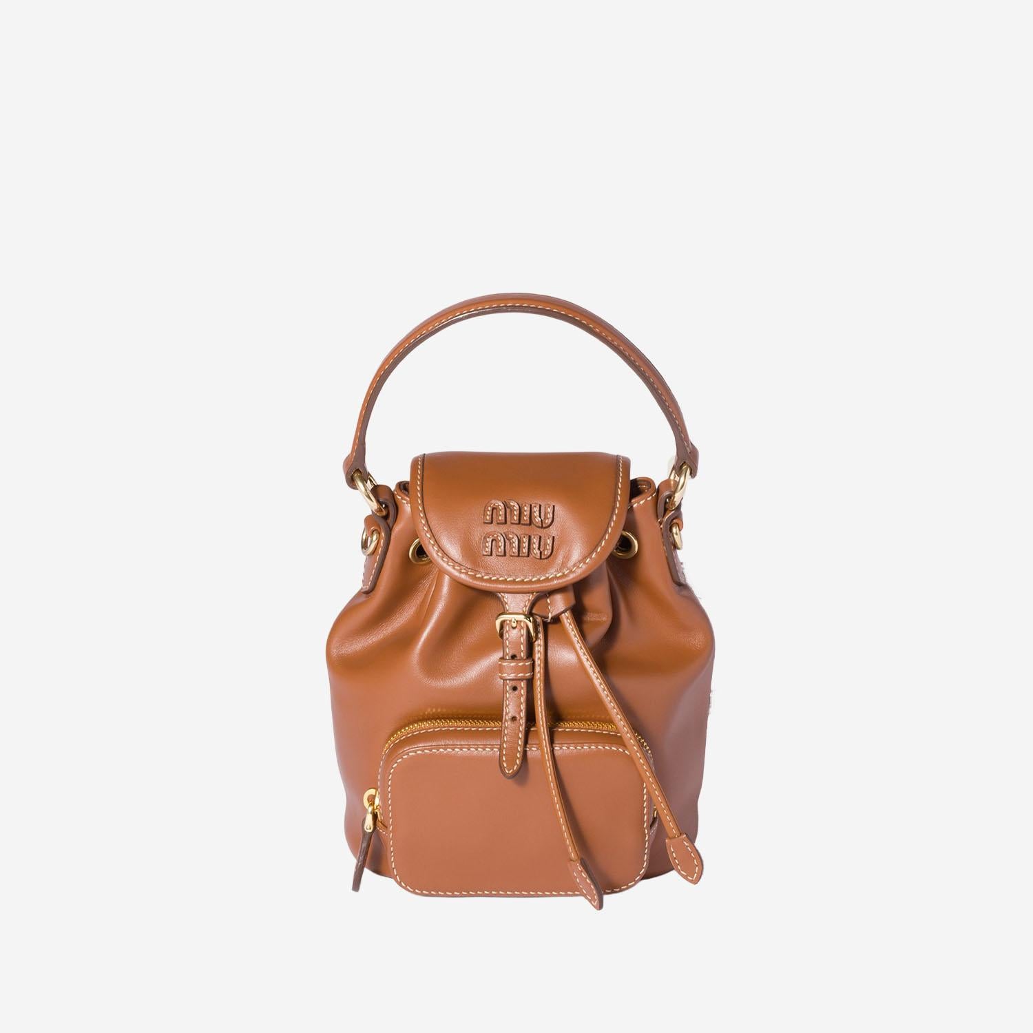 ZAINO IN PELLE CON LOGO 5BZ045 2CRWF0046 MIU MIU 