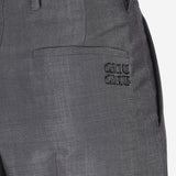 PANTALONI IN MISTO LANA MP1990 12I1F0308 MIU MIU 