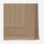 Sciarpa FF IN SETA E LANA FXT069 AJW7F0QB8 FENDI 