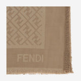 Sciarpa FF IN SETA E LANA FXT069 AJW7F0QB8 FENDI 