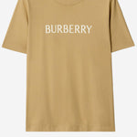 T-SHIRT IN COTONE CON LOGO 8118975 FLAX BURBERRY 