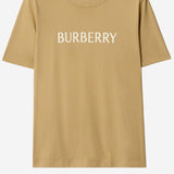T-SHIRT IN COTONE CON LOGO 8118975 FLAX BURBERRY 