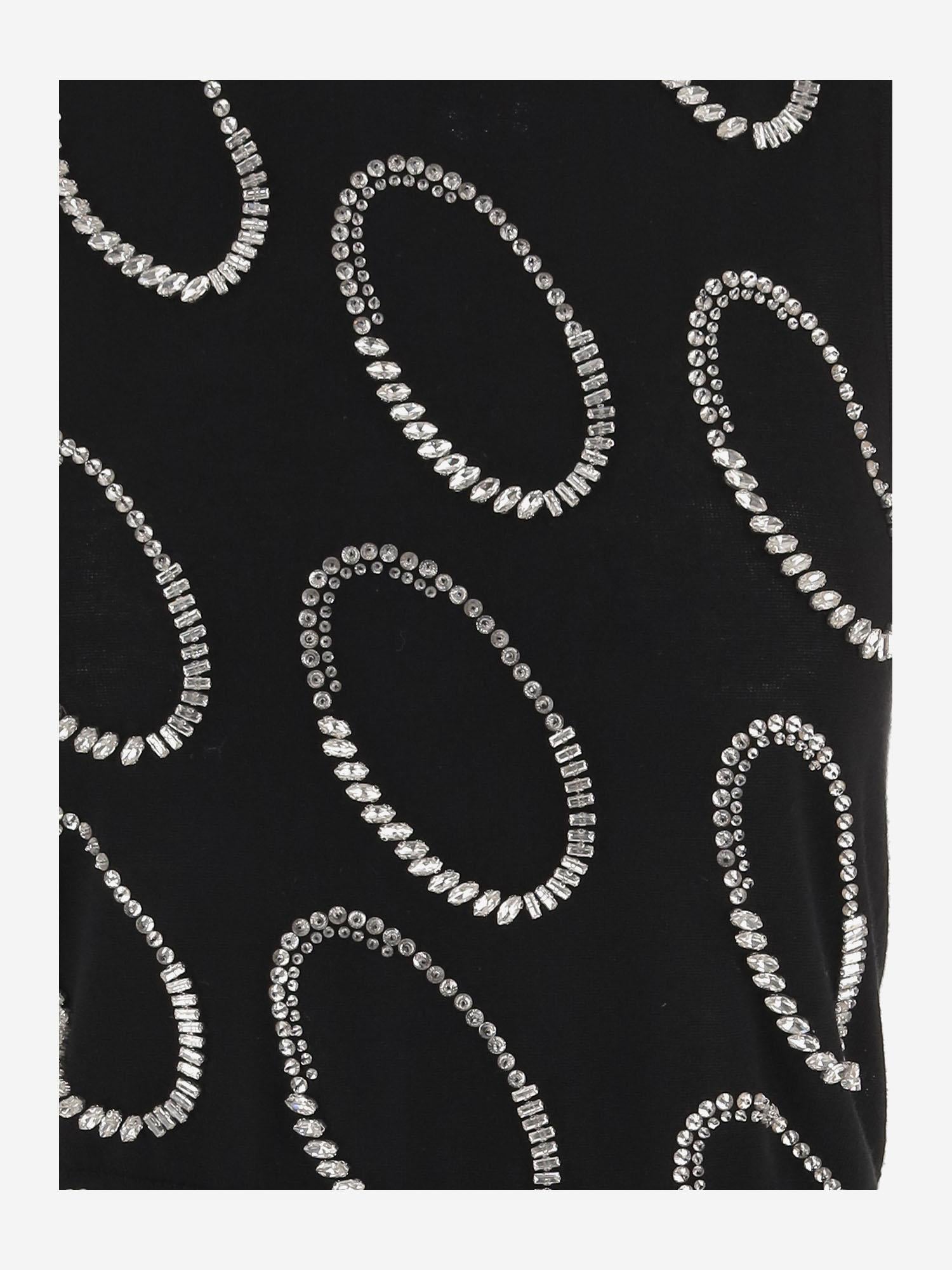 TOP IN LANA CON MOTIVO APPLICATO 011207 3700900 DRIES VAN NOTEN 