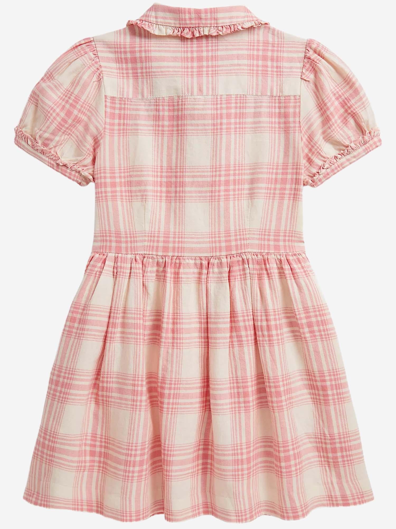 Abito in cotone e lino 312A11968 001 POLO RALPH LAUREN KIDS 