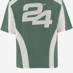 T-SHIRT IN COTONE CON LOGO SG2510106 HUNTERGREENCANNOLICREAM SUMMER GAMES 