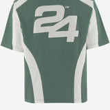 T-SHIRT IN COTONE CON LOGO SG2510106 HUNTERGREENCANNOLICREAM SUMMER GAMES 