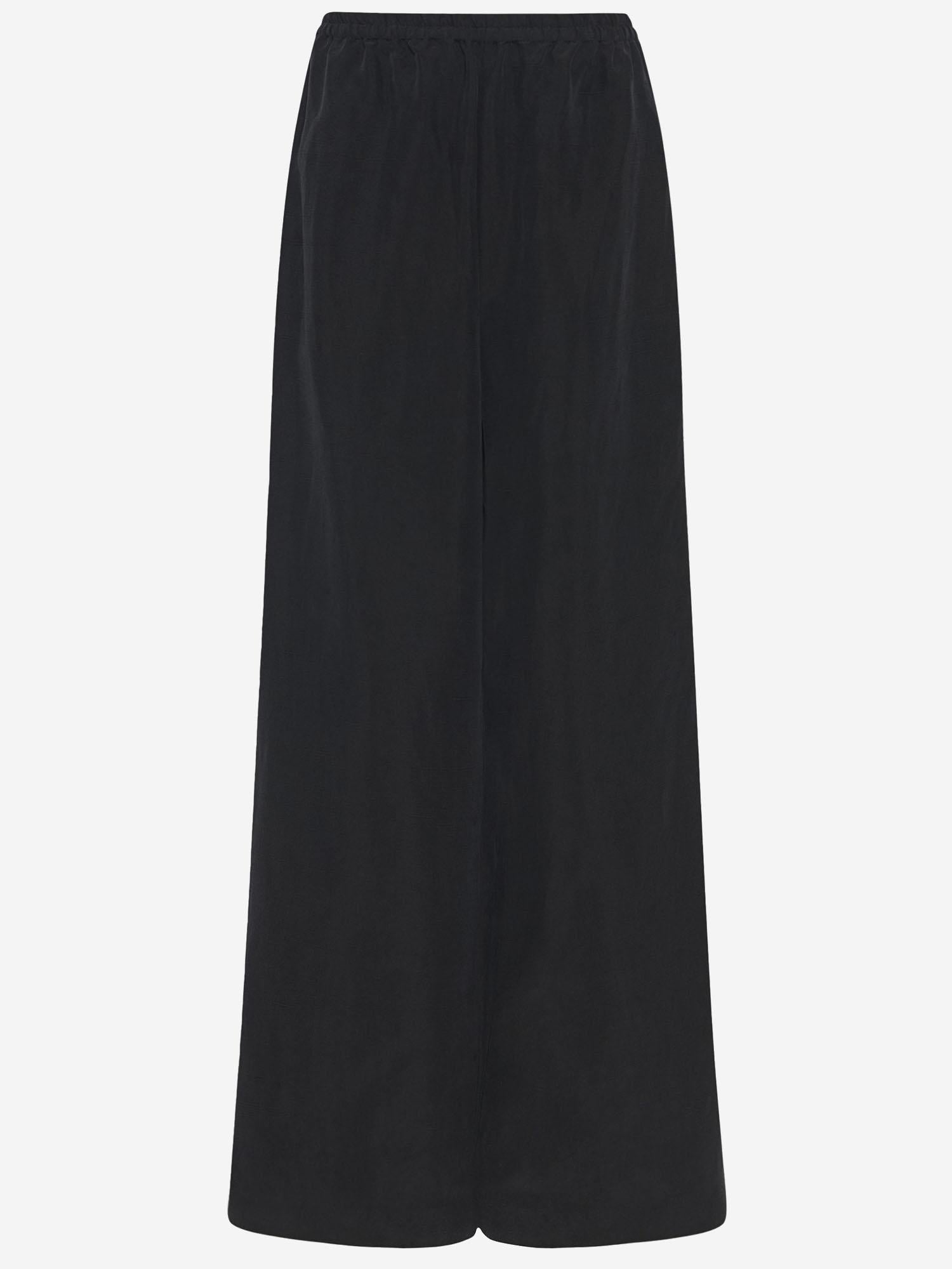 PANTALON BELLANAI IN SETA 8893W3952 BLK THE ROW 