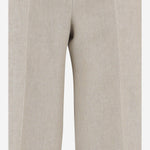PANTALONI IN DRILL DI LINO MXSGINNICO 002 MAX MARA 