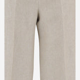 PANTALONI IN DRILL DI LINO MXSGINNICO 002 MAX MARA 