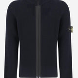 MAGLIONE CON ZIP IN LANA VERGINE 5100012 S0C02V0020 STONE ISLAND KIDS 