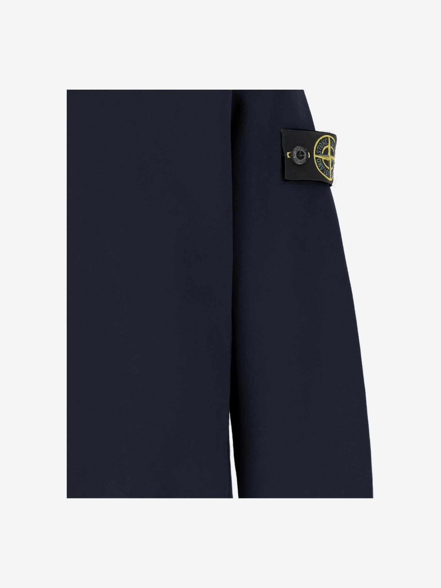 FELPA IN COTONE STRETCH CON LOGO 6100005 S0040V0028 STONE ISLAND KIDS 