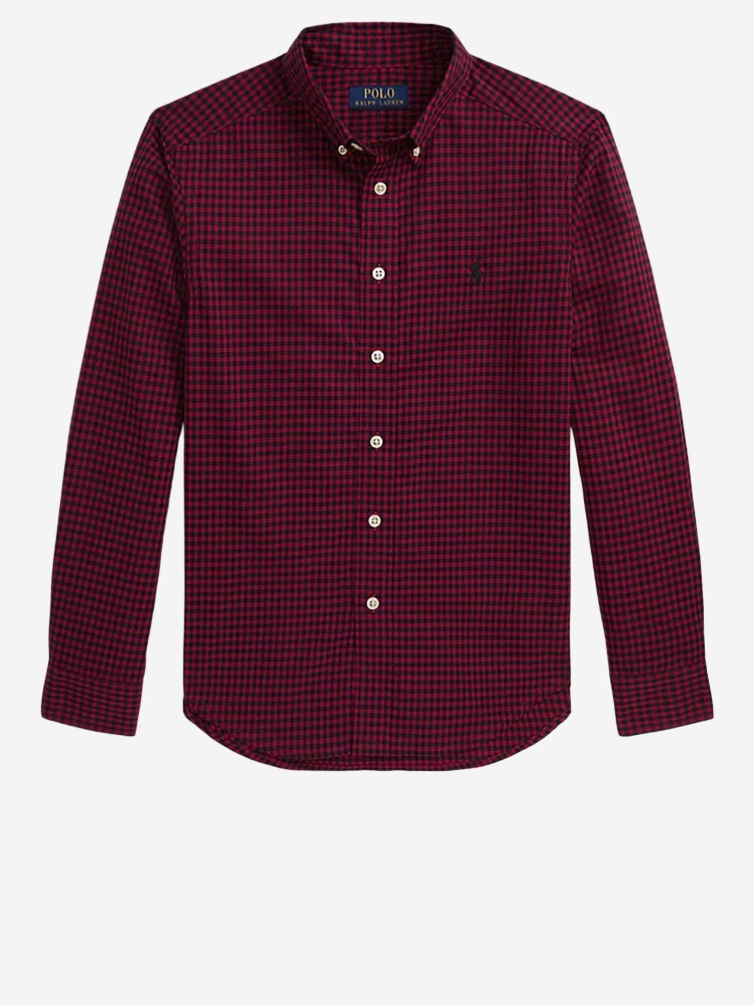 CAMICIA IN COTONE CON MOTIVO A QUADRI 323980977 001 POLO RALPH LAUREN KIDS 