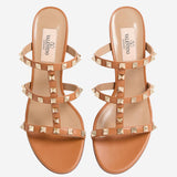 SANDALI SLIDER ROCKSTUD IN VITELLO 8W2S0C47 VODKEL VALENTINO GARAVANI 