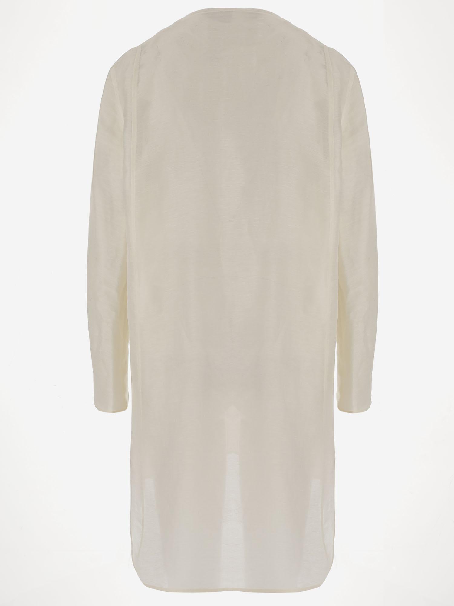 ABITO AVORIO IN LINO E SETA 176549 106 TORY BURCH 