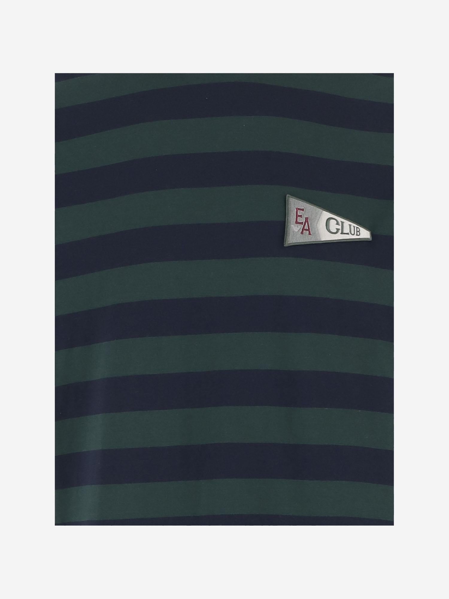 T-SHIRT IN COTONE A RIGHE EM004504 AF23154M7046 EMPORIO ARMANI 