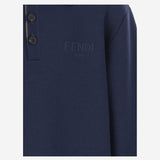 POLO IN LANA CON LOGO JMG128 AUKUF1I11 FENDI KIDS 