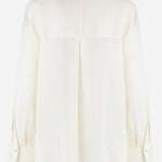 CAMICIA IN SETA STRETCH V101013150 101OWH VINCE 