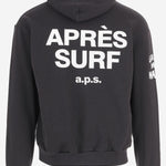FELPA IN MISTO COTONE CON STAMPA GRAFICA 75K2HOODIE BLACK APRES SURF 
