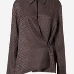 Camicia in seta jacquard FF FS8287 AUQGF1T6H FENDI 