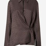 Camicia in seta jacquard FF FS8287 AUQGF1T6H FENDI 