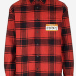 CAMICIA IN MISTO COTONE CON MOTIVO CHECK UE54SH420R RED VETEMENTS 