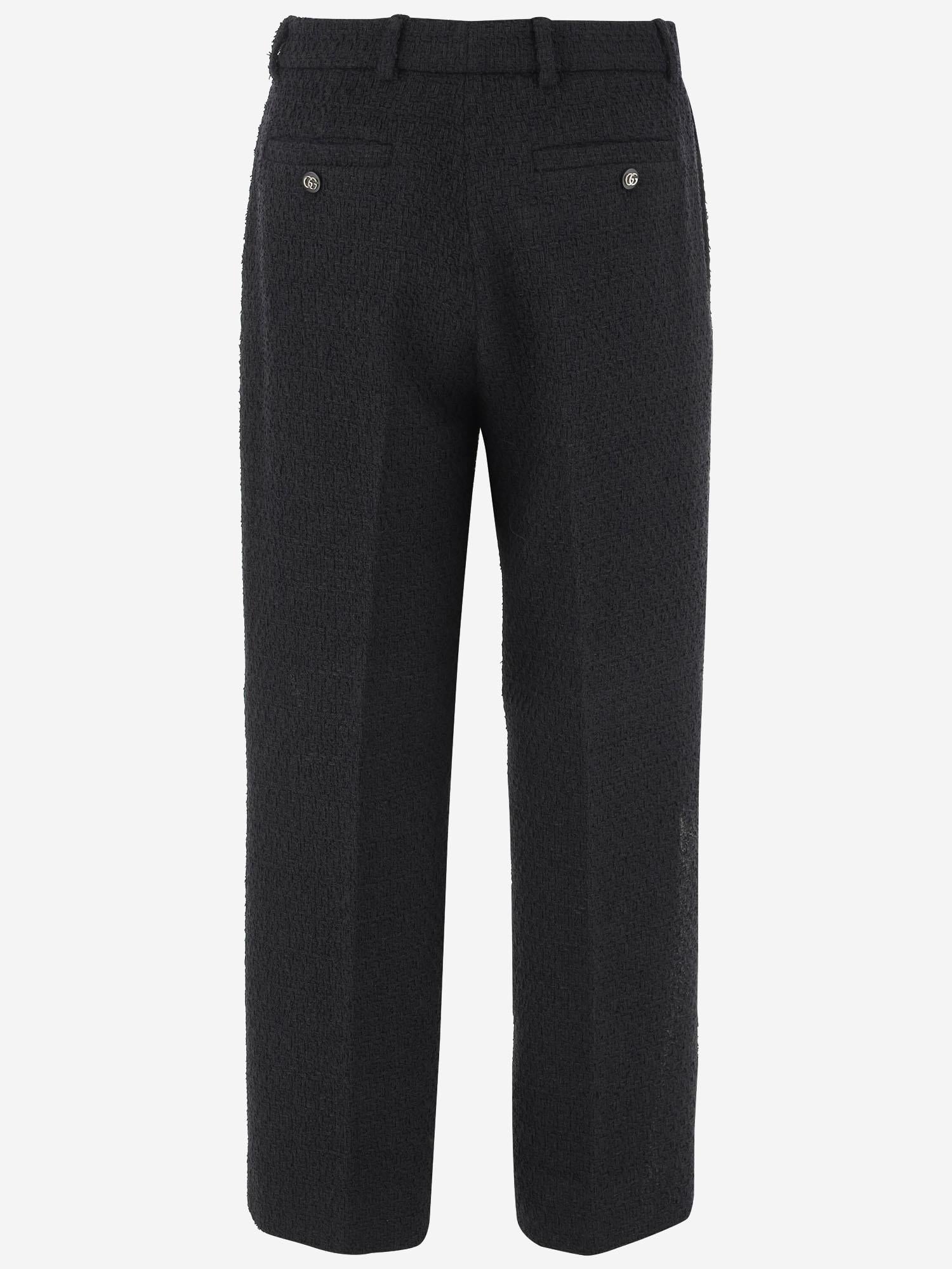 PANTALONI IN MISTO LANA 837421 Z7ATM1000 GUCCI 