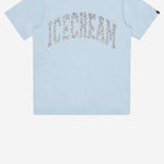 T-SHIRT IN COTONE CON LOGO IC26144 BLUE ICECREAM 