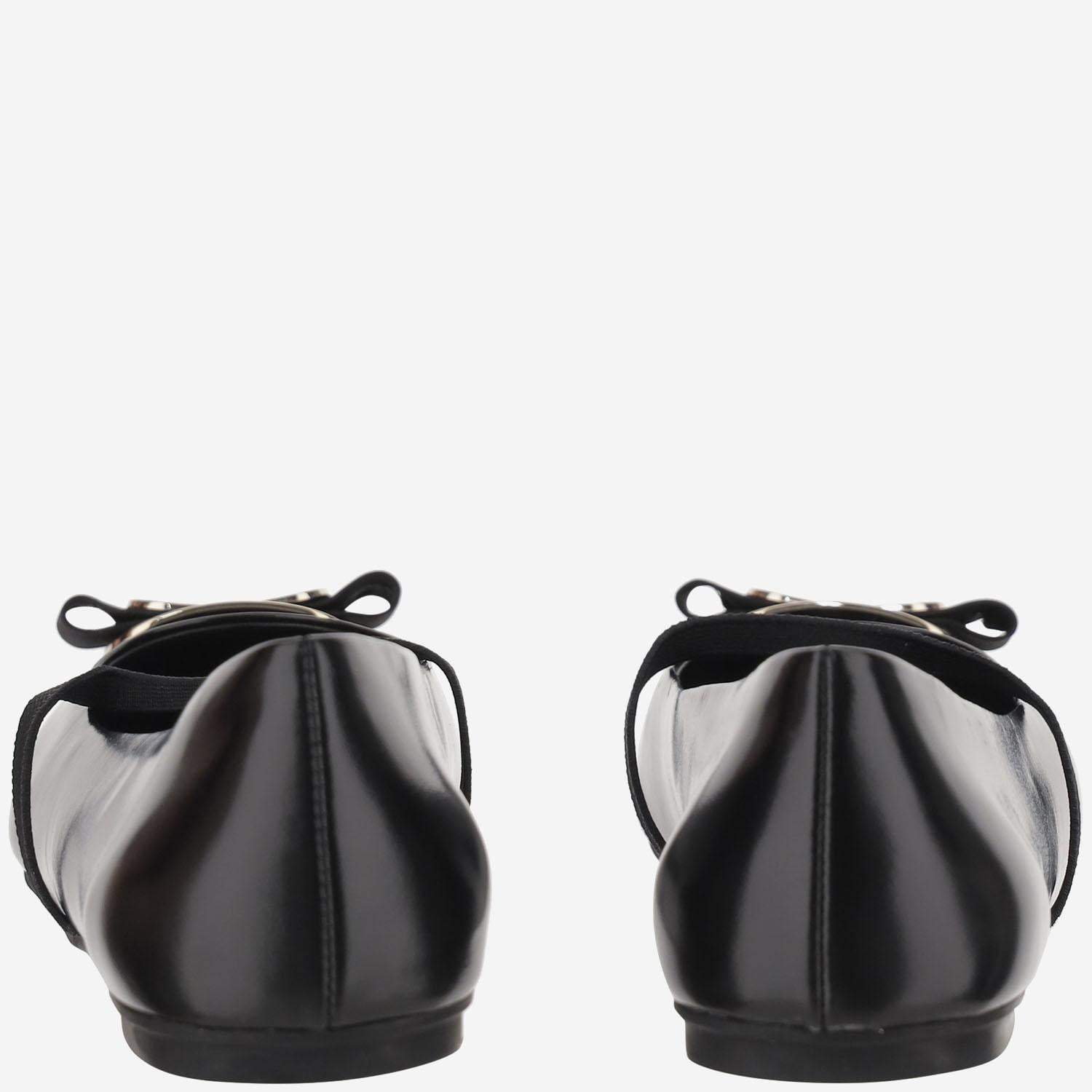 BALLERINE NEW VARA PLATE ZINA 005NERONERONERO SALVATORE FERRAGAMO 