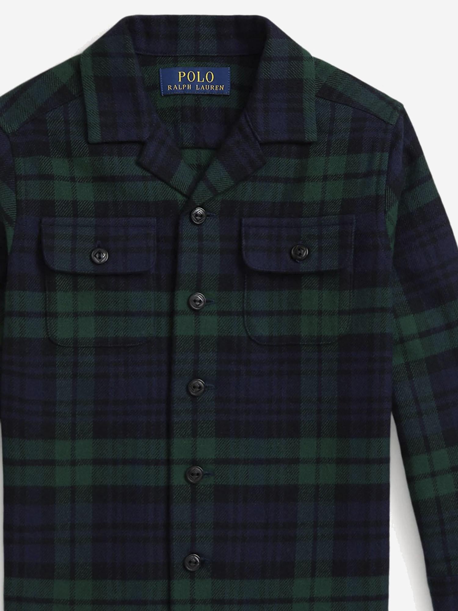 CAMICIA SAHARIANA IN FLANELLA DI COTONE 323979344 001 POLO RALPH LAUREN KIDS 