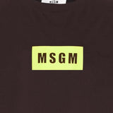 T-SHIRT IN COTONE CON LOGO S6MSJUTH005 943 MSGM KIDS 