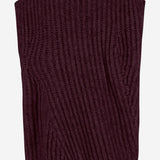 Maglione smanicato in misto lana a coste W25663 0550 SASUPHI 