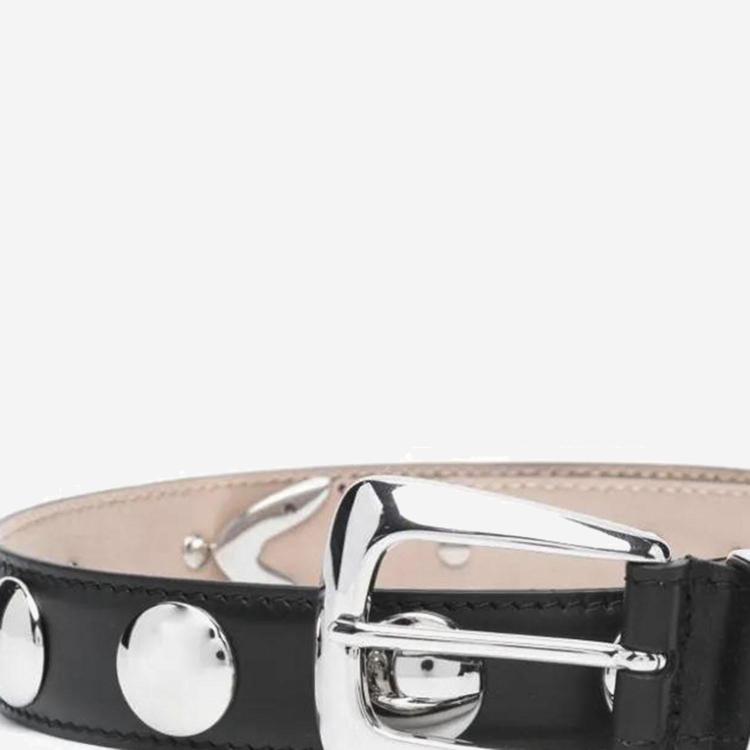 CINTURA IN PELLE CON BORCHIE 10014763 200 KHAITE 