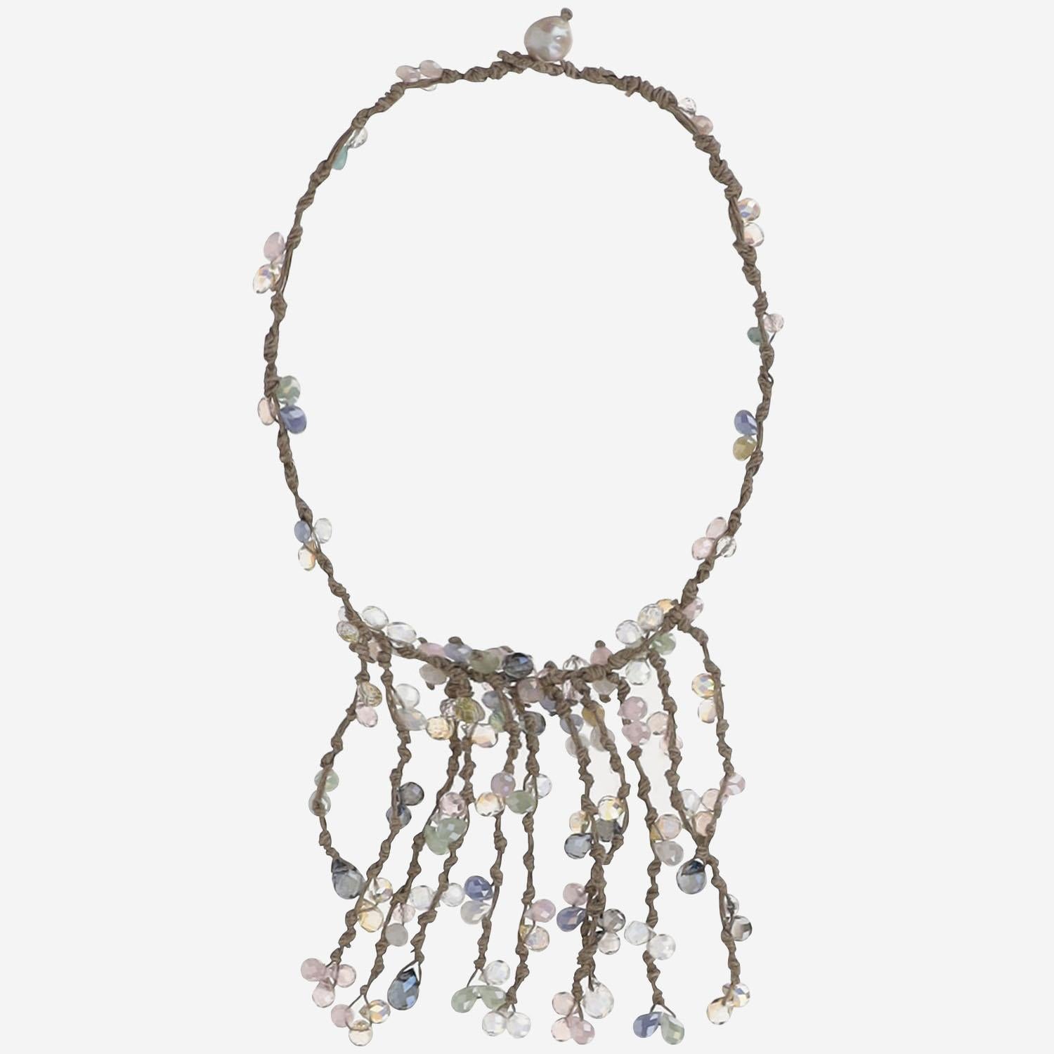 COLLANA CON cristalli multicolore VQUEEN MULTICOLOR MELA 