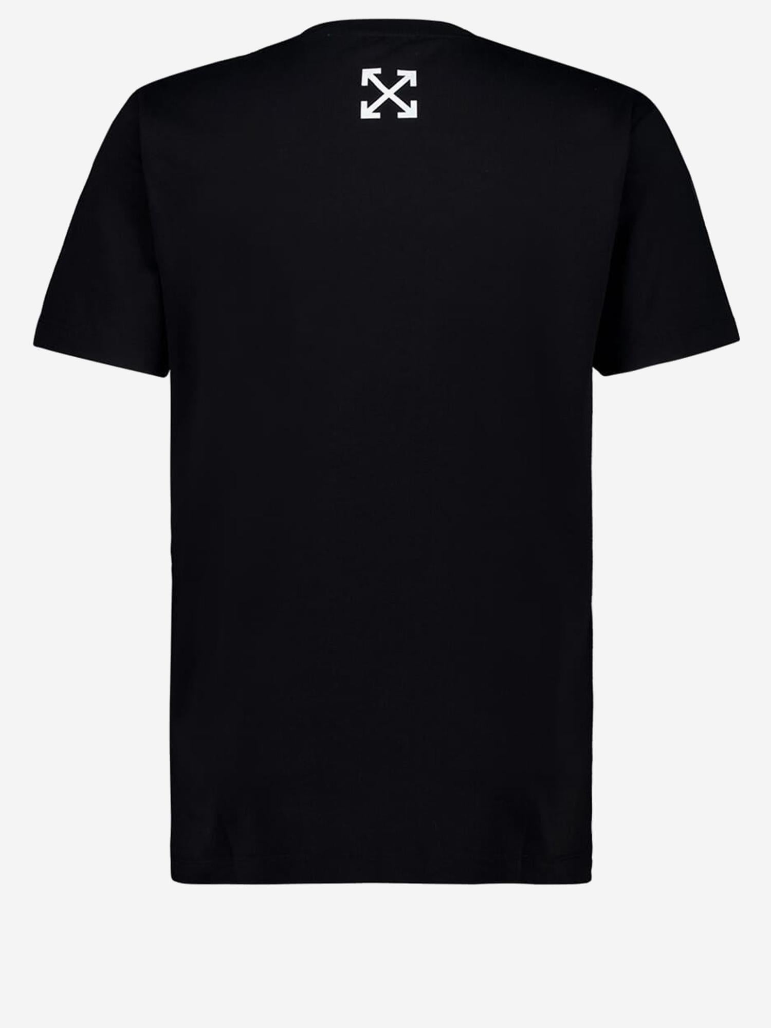 T-SHIRT IN COTONE CON LOGO 44MAA027S26J006001 0001 OFF-WHITE 