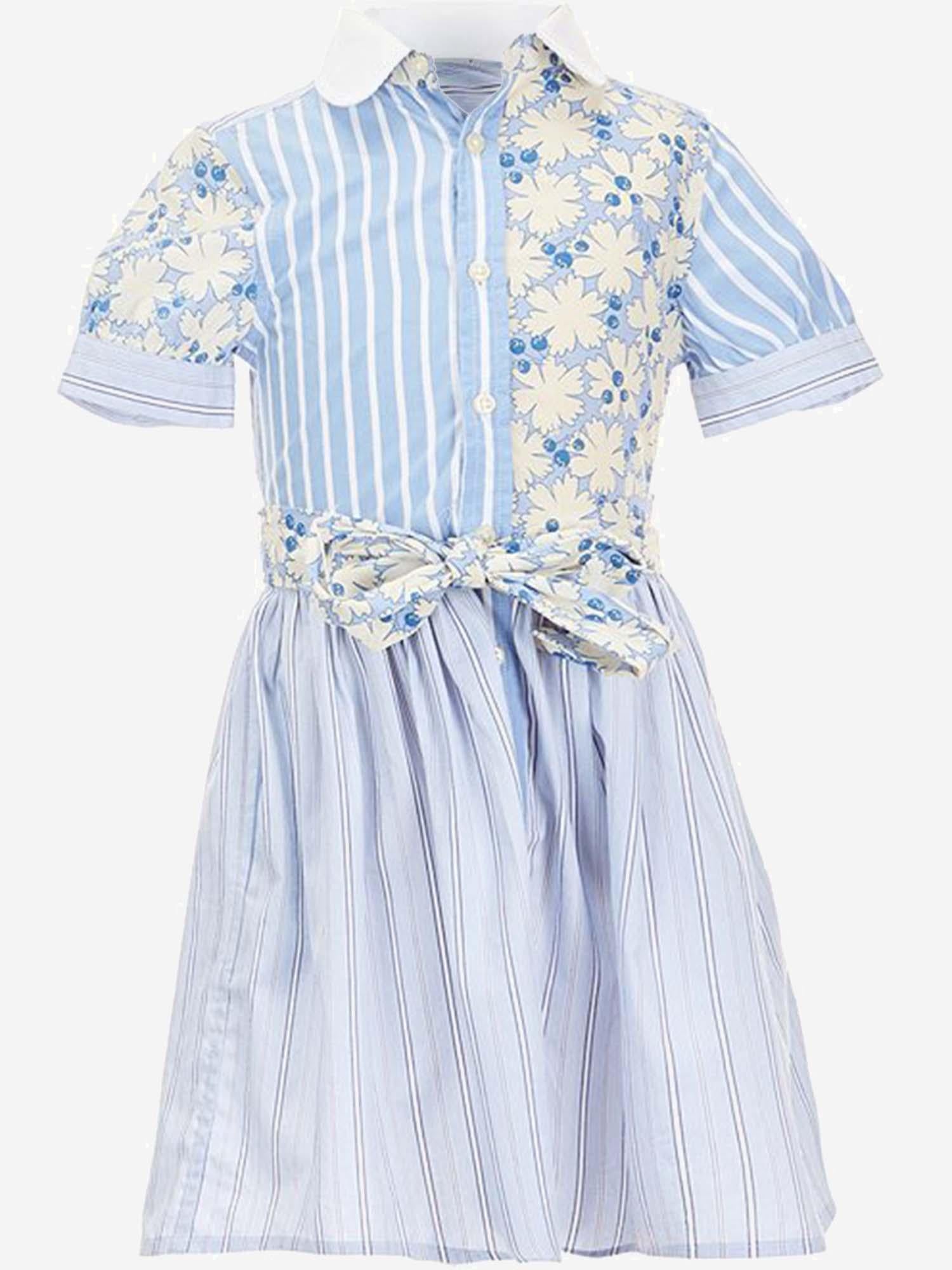 Abito fantasie patch in cotone 312B22047 001 POLO RALPH LAUREN KIDS 