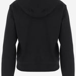 FELPA IN COTONE CON CAPPUCCIO 8115957 BLACK BURBERRY 