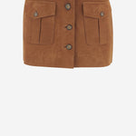mini gonna in suede con tasche 21795 515 THE.GARMENT 