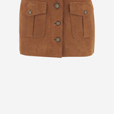 mini gonna in suede con tasche 21795 515 THE.GARMENT 